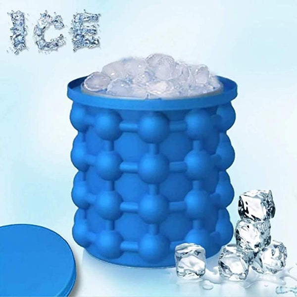 Ice Cube Maker Machine Space Saving Soft Silicone Ice Genie Ice Cube Maker